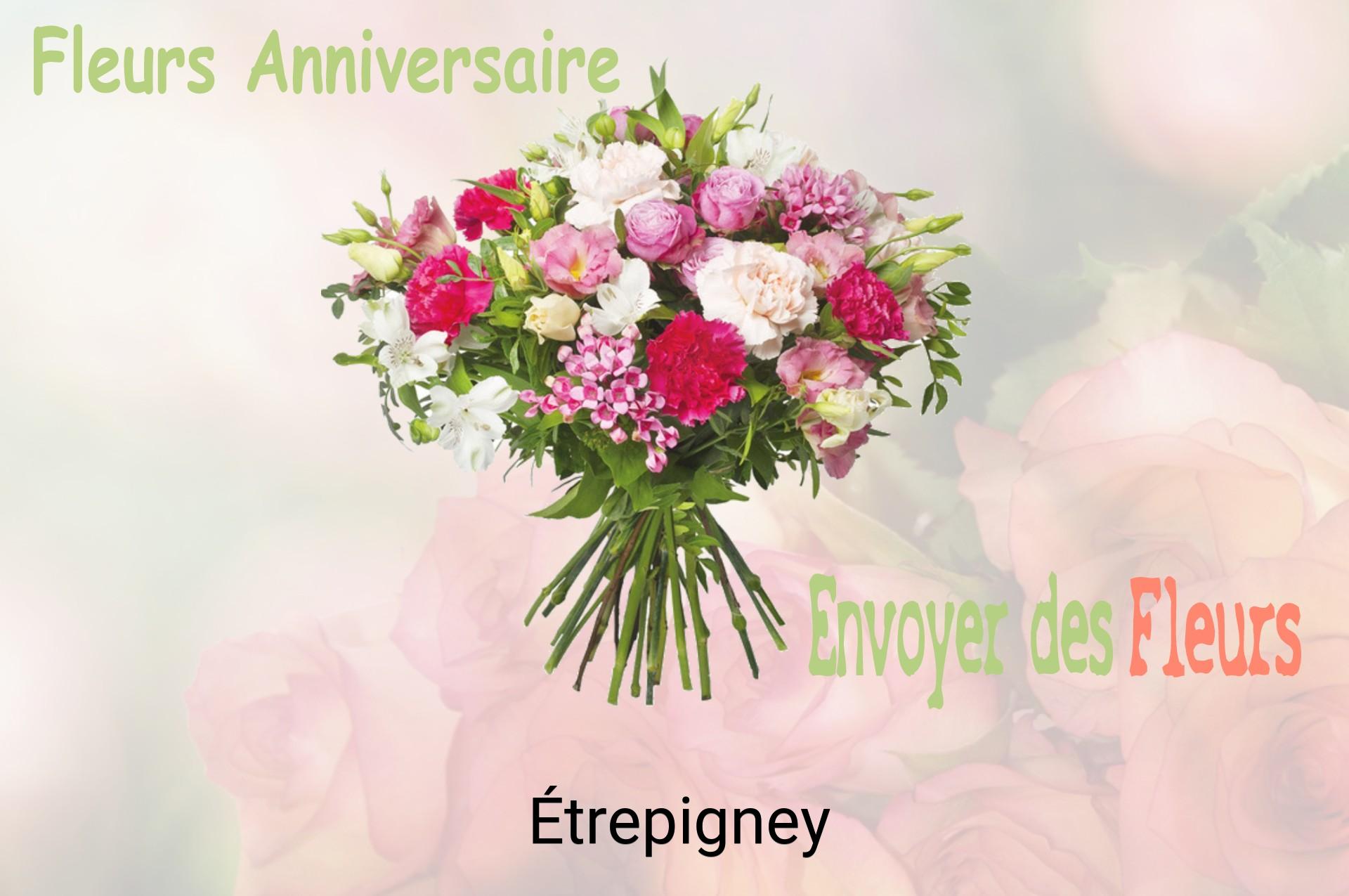 Bouquet de fleurs d’anniversaire livré à Étrepigney