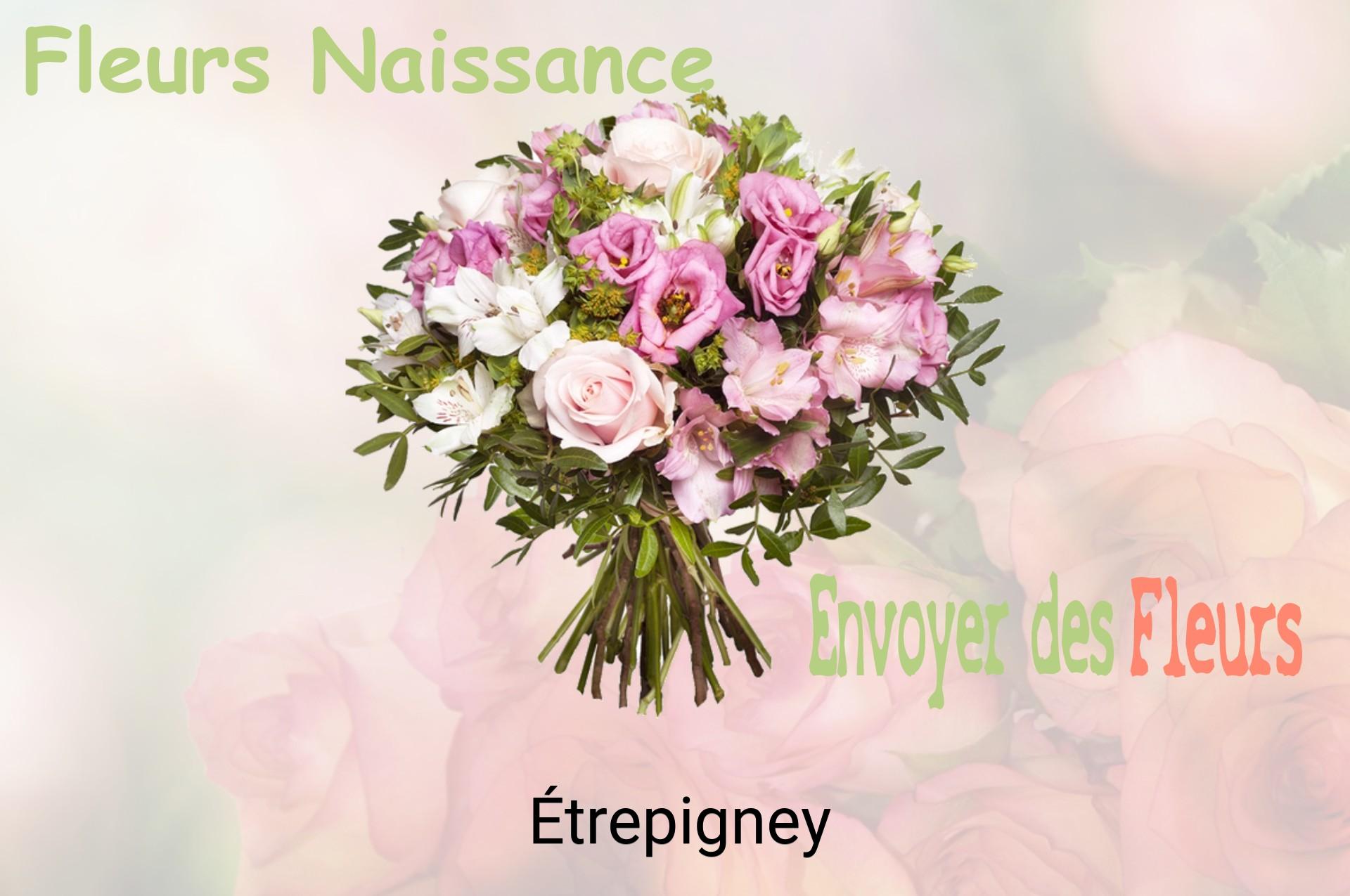 Bouquet de fleurs de naissance livré à Étrepigney